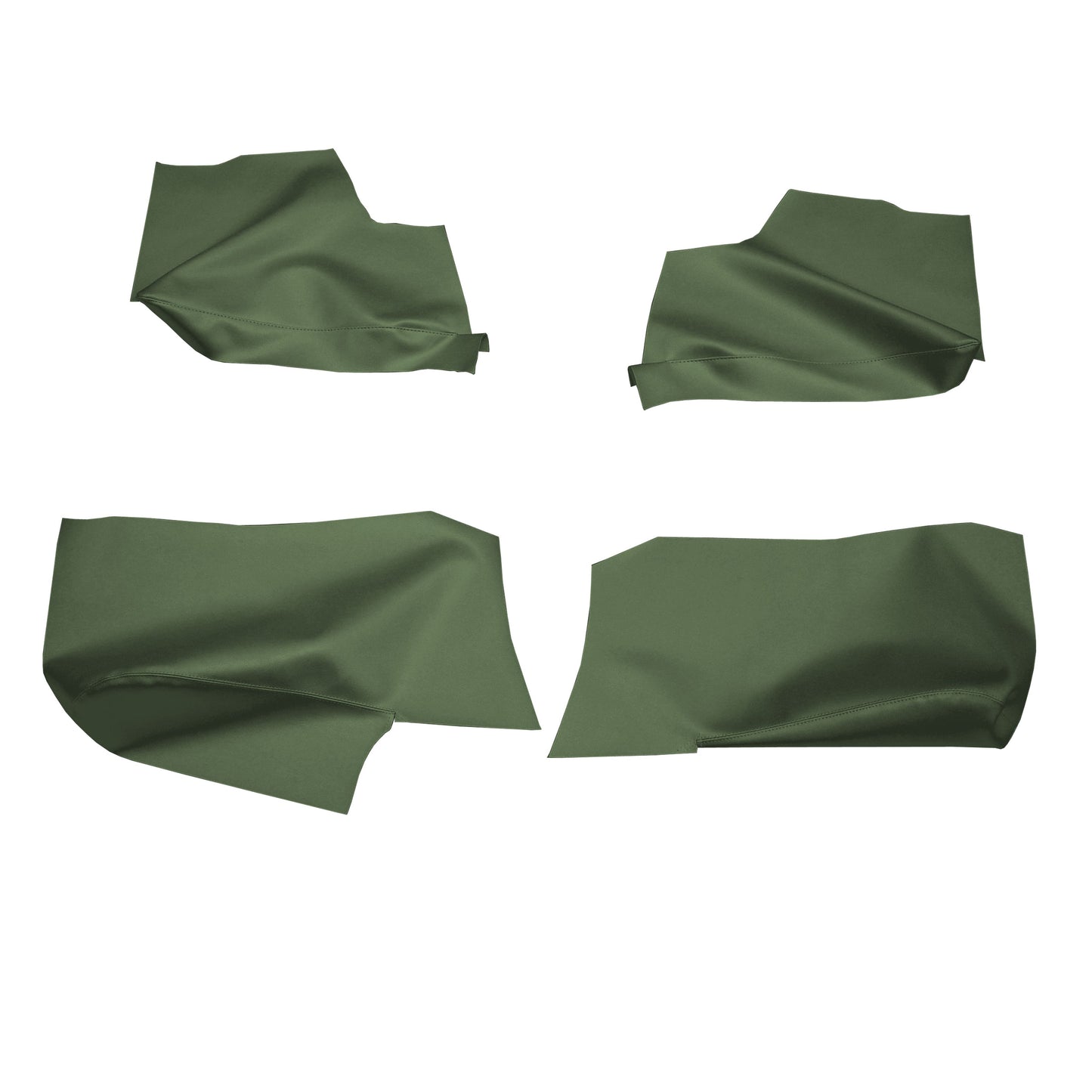 71 GM A-BODY CONVERTIBLE REAR ARMREST PANEL PANEL COVERS - JADE GREEN
