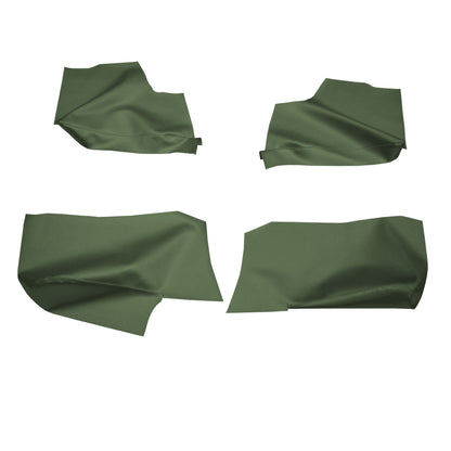 71 GM A-BODY CONVERTIBLE REAR ARMREST PANEL PANEL COVERS - JADE GREEN
