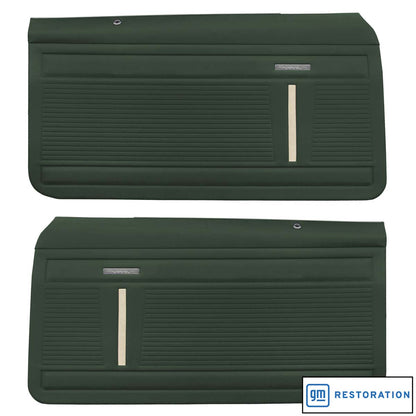 70 NOVA "STANDARD" FRONT DOOR PANELS (PRE-ASSEMBLED) - GREEN