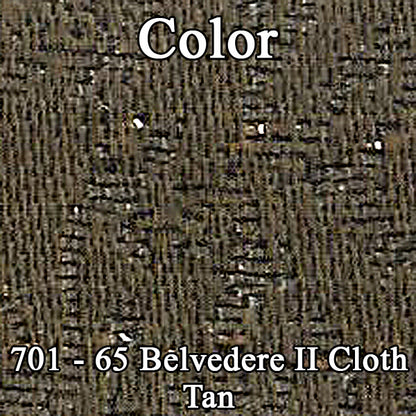 65 BELVEDERE II SPLIT BENCH CLOTH UPHOLSTERY - SRM TAN CLOTH/FAWN TAN