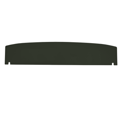 72-73 CHALLENGER HARDTOP PACKAGE TRAY W/O SPEAKER CUT-OUTS - GREEN