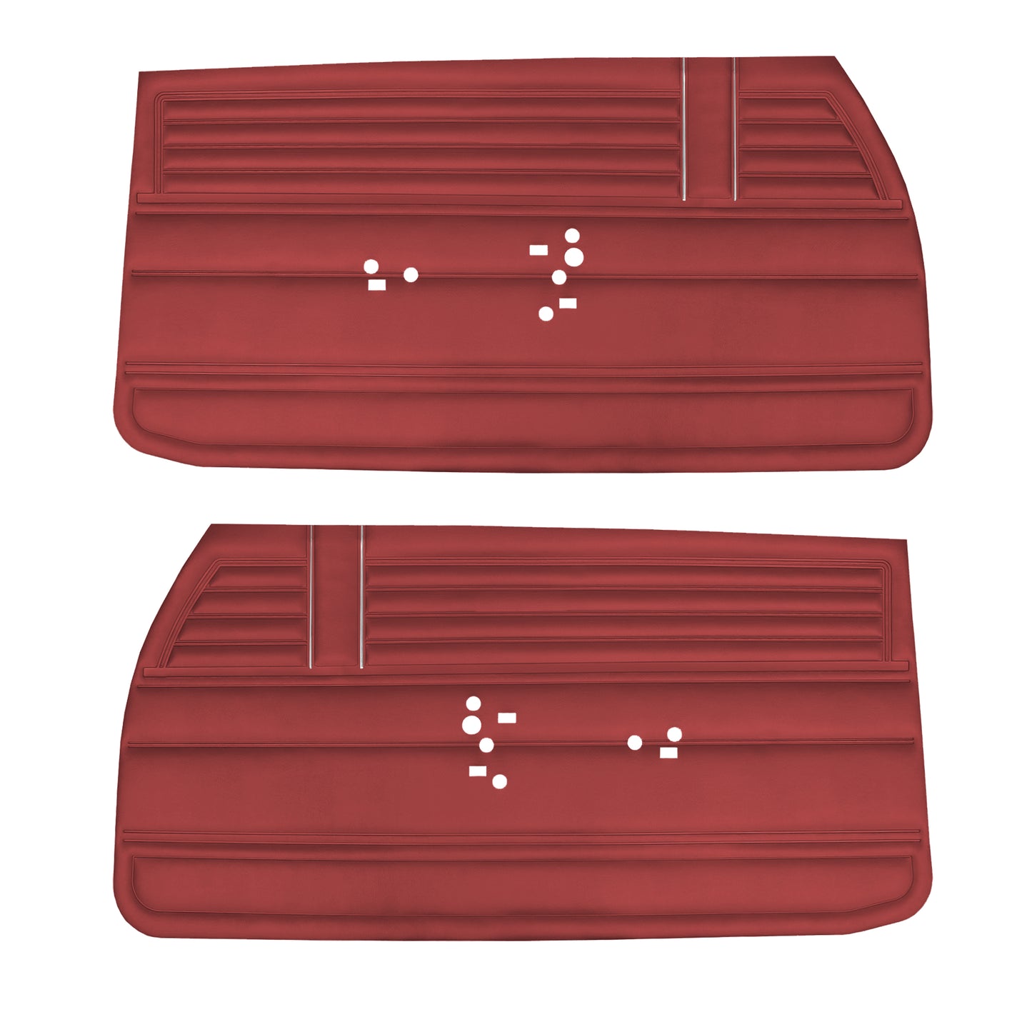 68 CHEVELLE/MALIBU FRONT DOOR PANELS (UNASSEMBLED) - RED