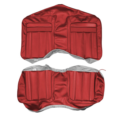 70 BARRACUDA GRAN COUPE CONV. REAR UPHOLSTERY - RED