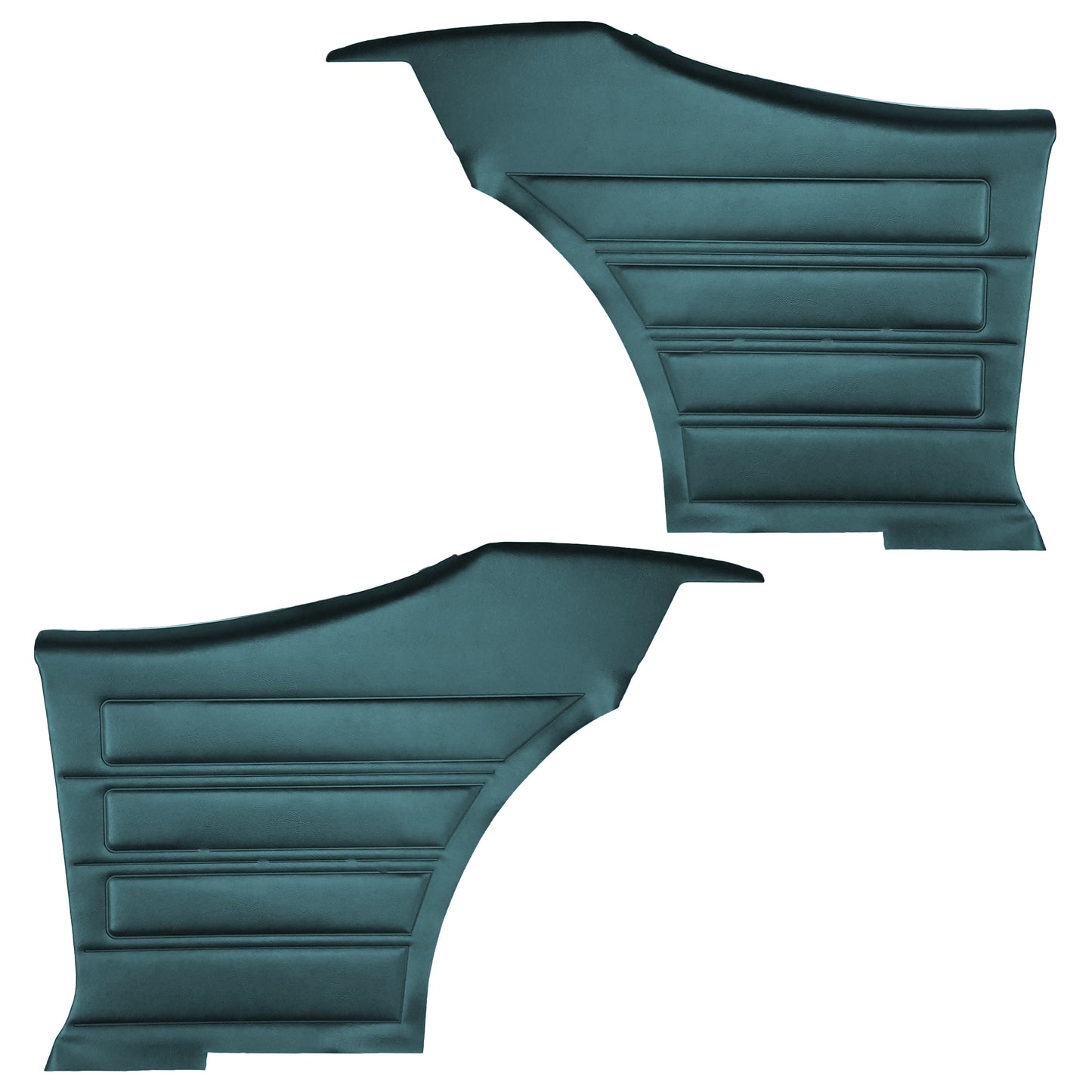68 GTO/LEMANS HARDTOP REAR PANELS (PRE-ASSEMBLED) - TURQUOISE