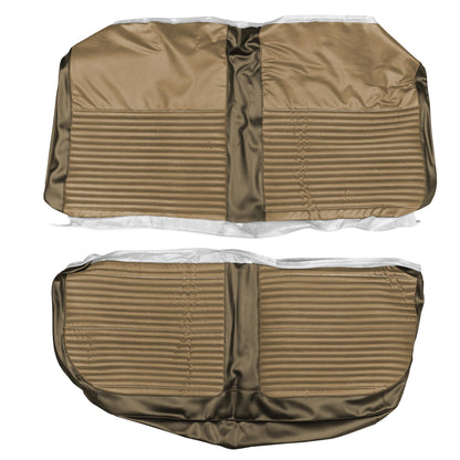 66 DART 270 HARDTOP REAR UPHOLSTERY - GINGER/GOLD