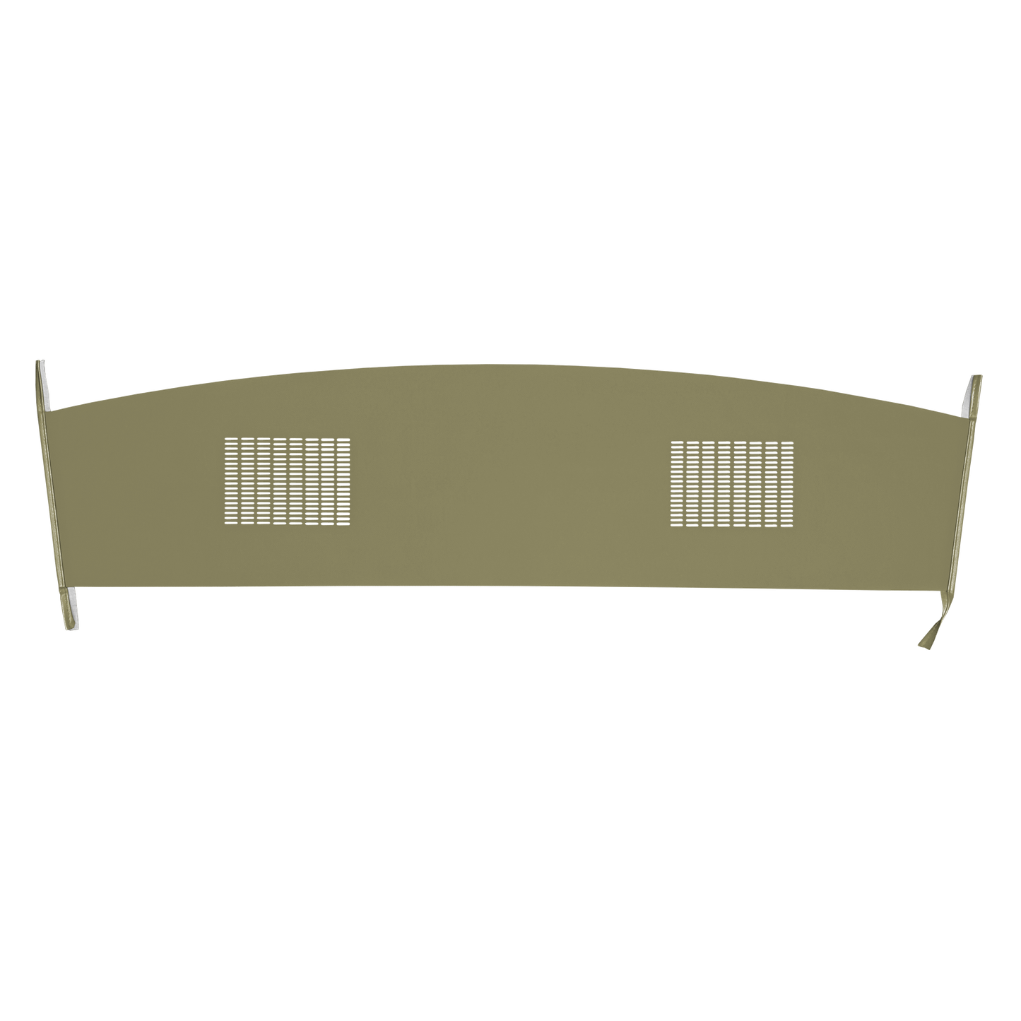 66 DODGE/PLYMOUTH B-BODY HARDTOP PACKAGE TRAY WITH SPEAKER CUT-OUTS - CITRON