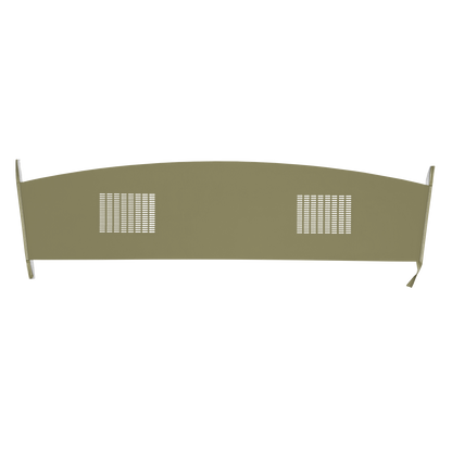 66 DODGE/PLYMOUTH B-BODY HARDTOP PACKAGE TRAY WITH SPEAKER CUT-OUTS - CITRON