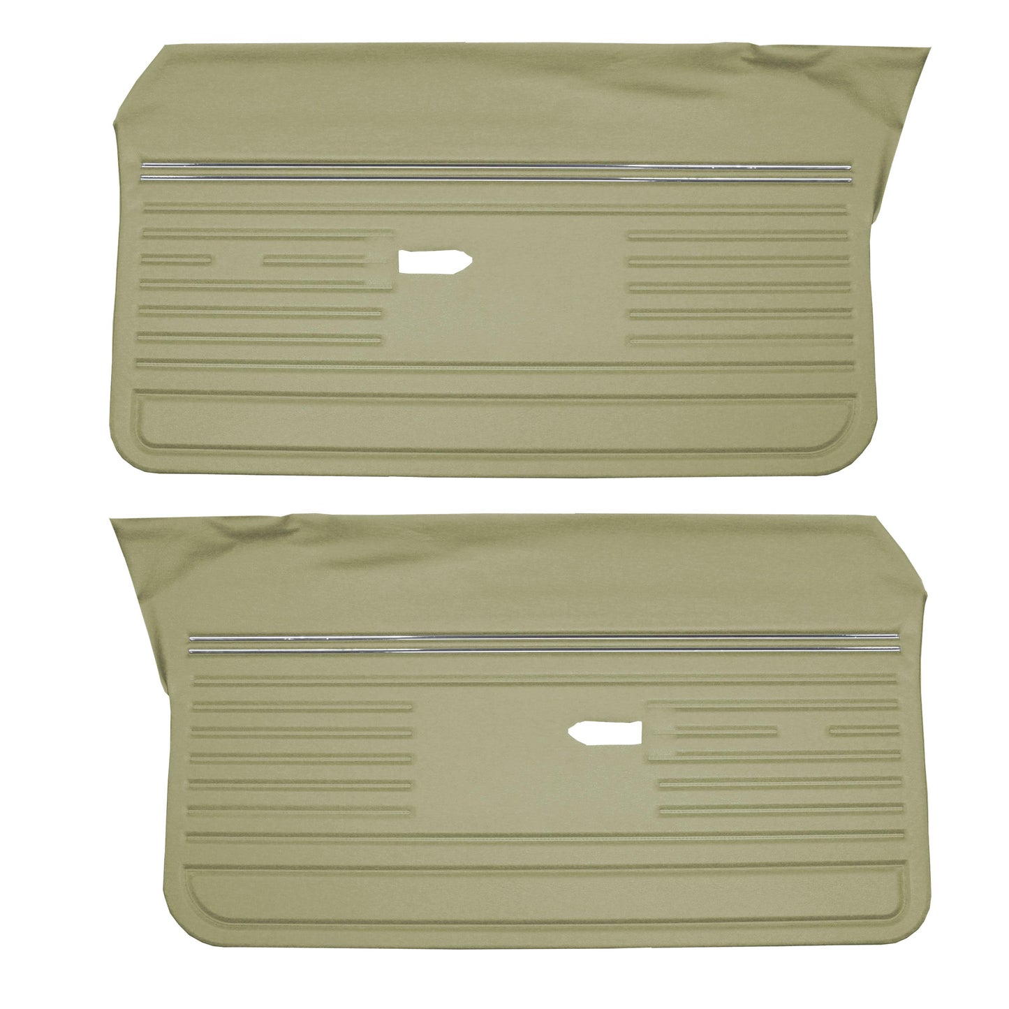 70 REBEL/REBEL MACHINE FRONT DOOR PANELS (UNASSEMBLED) - GREEN