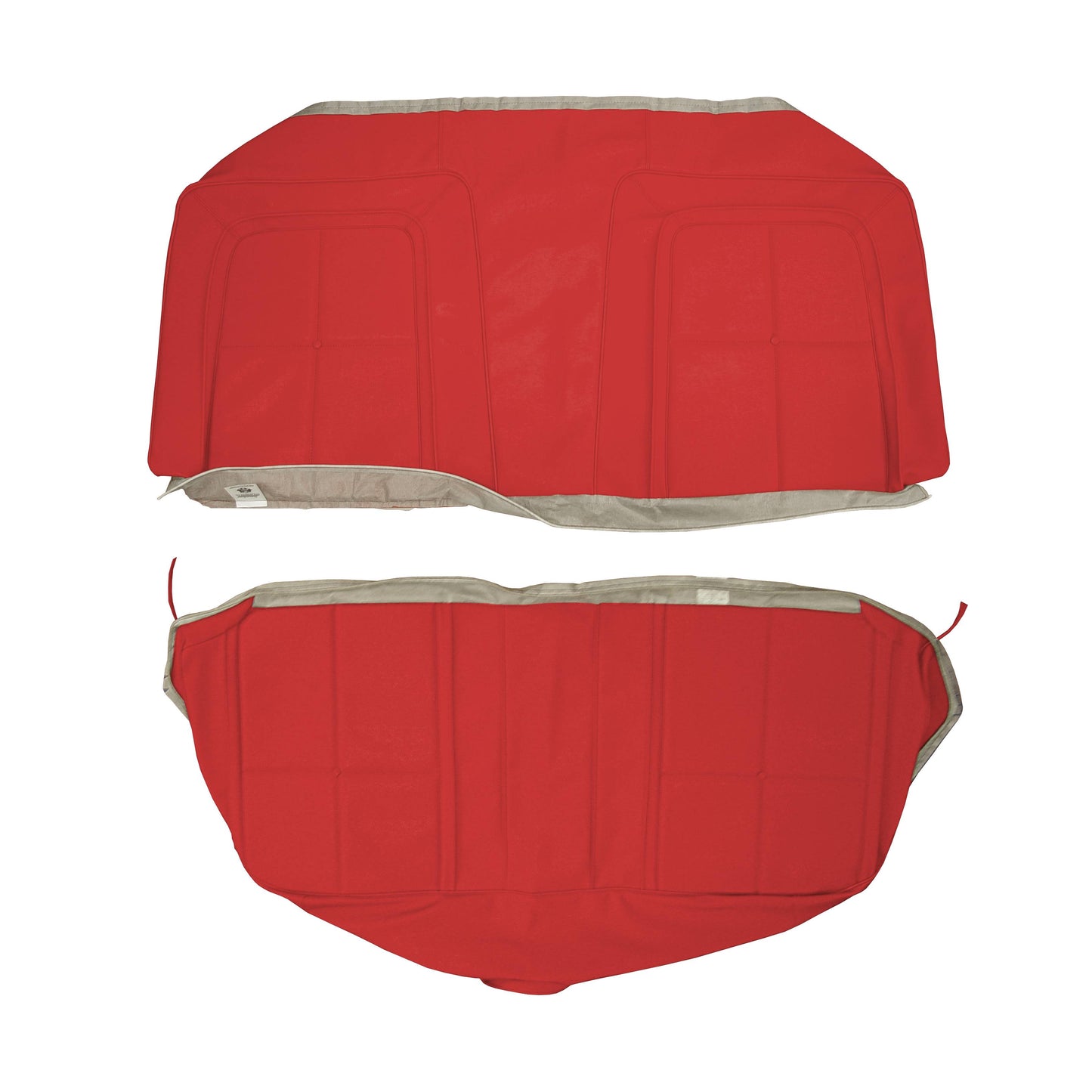 63 DART GT HARDTOP REAR SEAT UPHOLSTERY - CRIMSON RED