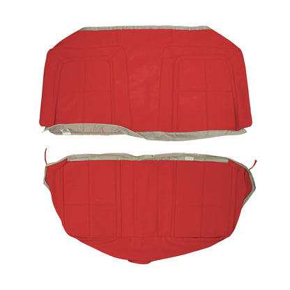 63 DART GT HARDTOP REAR SEAT UPHOLSTERY - CRIMSON RED