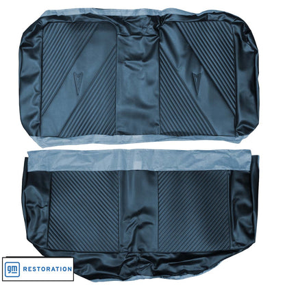 65 GTO/LEMANS HARDTOP REAR UPHOLSTERY - BLUE