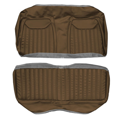 71 CHARGER/SUPERBEE "DELUXE" REAR UPHOLSTERY - BROWN