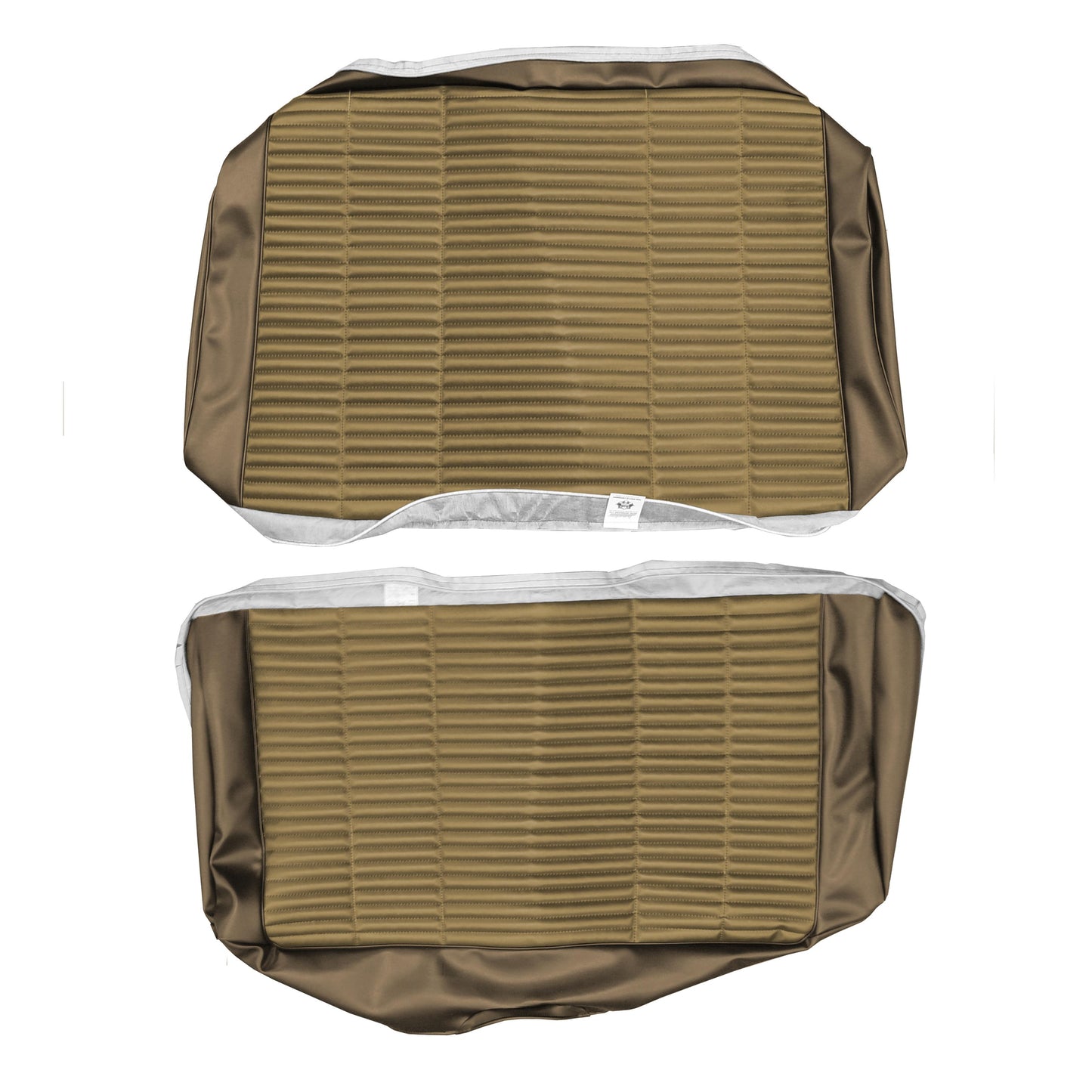 66 CORONET 500 CONVERTIBLE REAR UPHOLSTERY - GINGER/GOLD