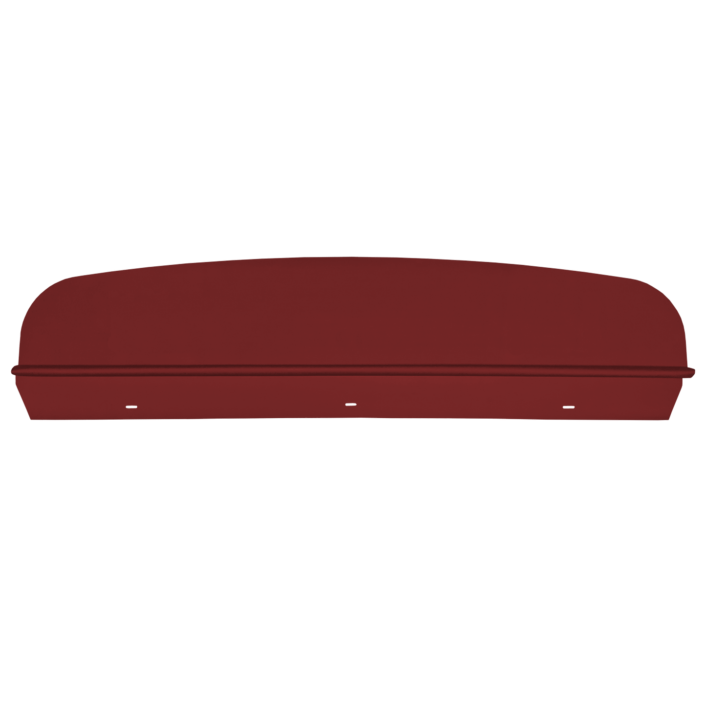 64-65 DODGE/PLYMOUTH B-BODY HARDTOP PACKAGE TRAY W/O SPEAKER CUT-OUTS - RED