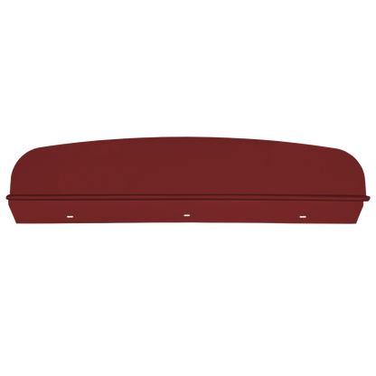 64-65 DODGE/PLYMOUTH B-BODY HARDTOP PACKAGE TRAY W/O SPEAKER CUT-OUTS - RED