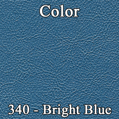 72 DART SWINGER/SCAMP FRONT DOOR PANELS (W/ WOOGRAIN & SMOOTH CHROME) - BRIGHT BLUE