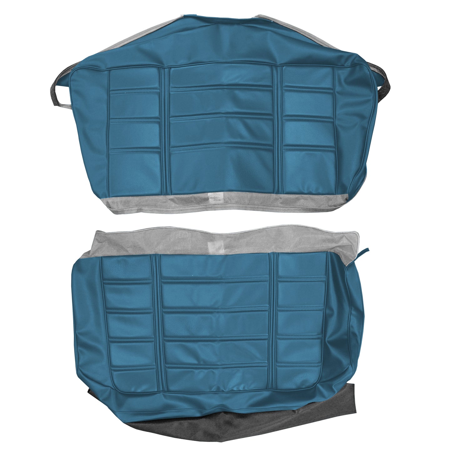 69 BARRACUDA "DELUXE" CONVERTIBLE REAR UPHOLSTERY- BRIGHT BLUE