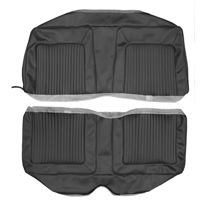 67 BARRACUDA HARDTOP REAR UPHOLSTERY - BLACK