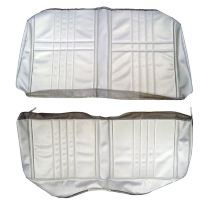 68 FURY III HARDTOP/FAST-TOP REAR UPHOLSTERY - PEARL WHITE