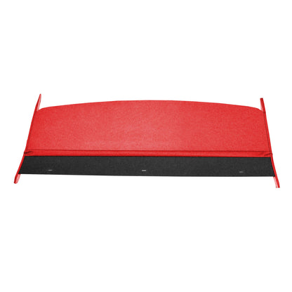 63 DART GT HARDTOP PACKAGE TRAY W/O SPEAKER CUT-OUTS - RED