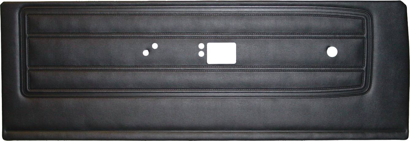 68 BARRACUDA/SUPER STOCK "STANDARD" FRONT DOOR PANELS - BLACK