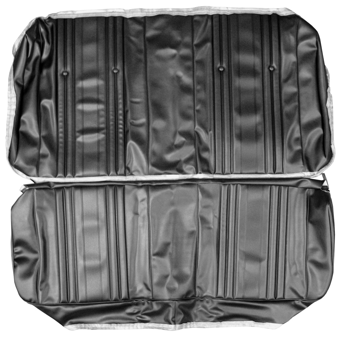 69 CHEVELLE/MALIBU HARDTOP REAR UPHOLSTERY - BLACK