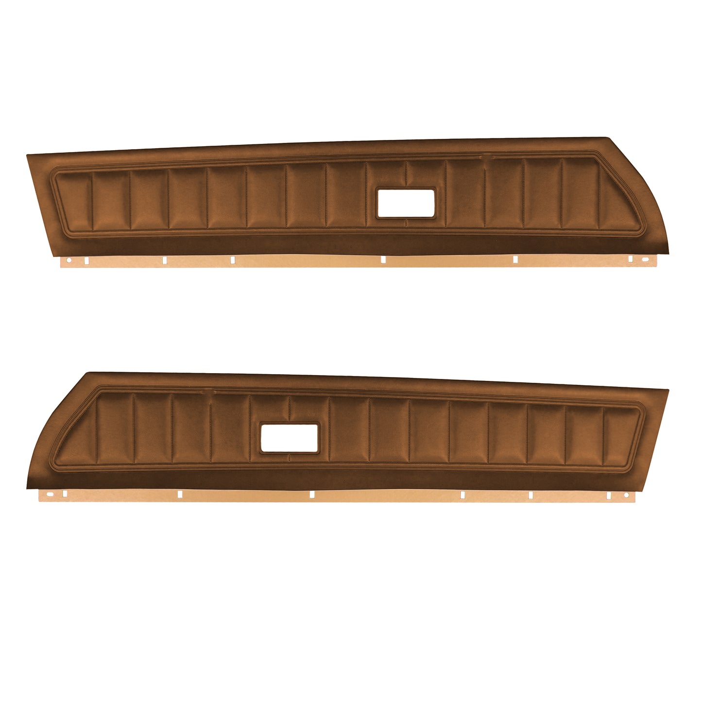 73/75 CAMARO "STANDARD" UPPER DOOR PANELS - SADDLE