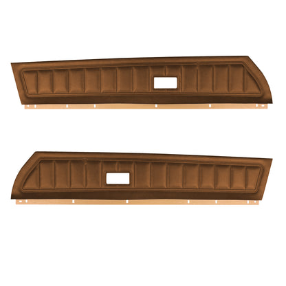 73/75 CAMARO "STANDARD" UPPER DOOR PANELS - SADDLE