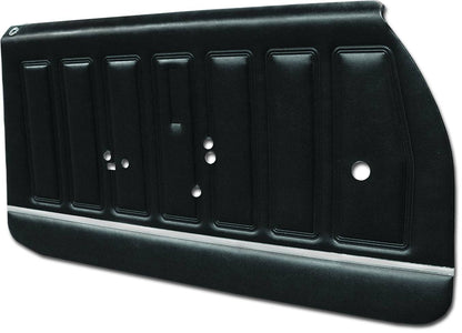 68 CHEVELLE/MALIBU 'BUICK STANDARD REPLACEMENT' FRONT DOOR PANELS (PRE-ASSEMBLED) - BLACK