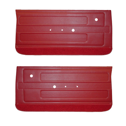 67 GTO/LEMANS FRONT DOOR PANELS - RED