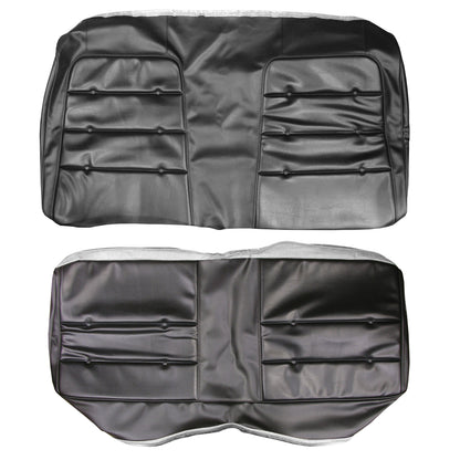 72-73 CHARGER & 73 SATELLITE/ROADRUNNER REAR UPHOLSTERY - BLACK