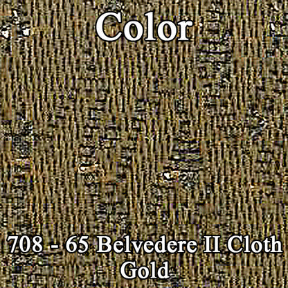 65 BELVEDERE II SPLIT BENCH CLOTH UPHOLSTERY - SRM GOLD CLOTH/GOLD