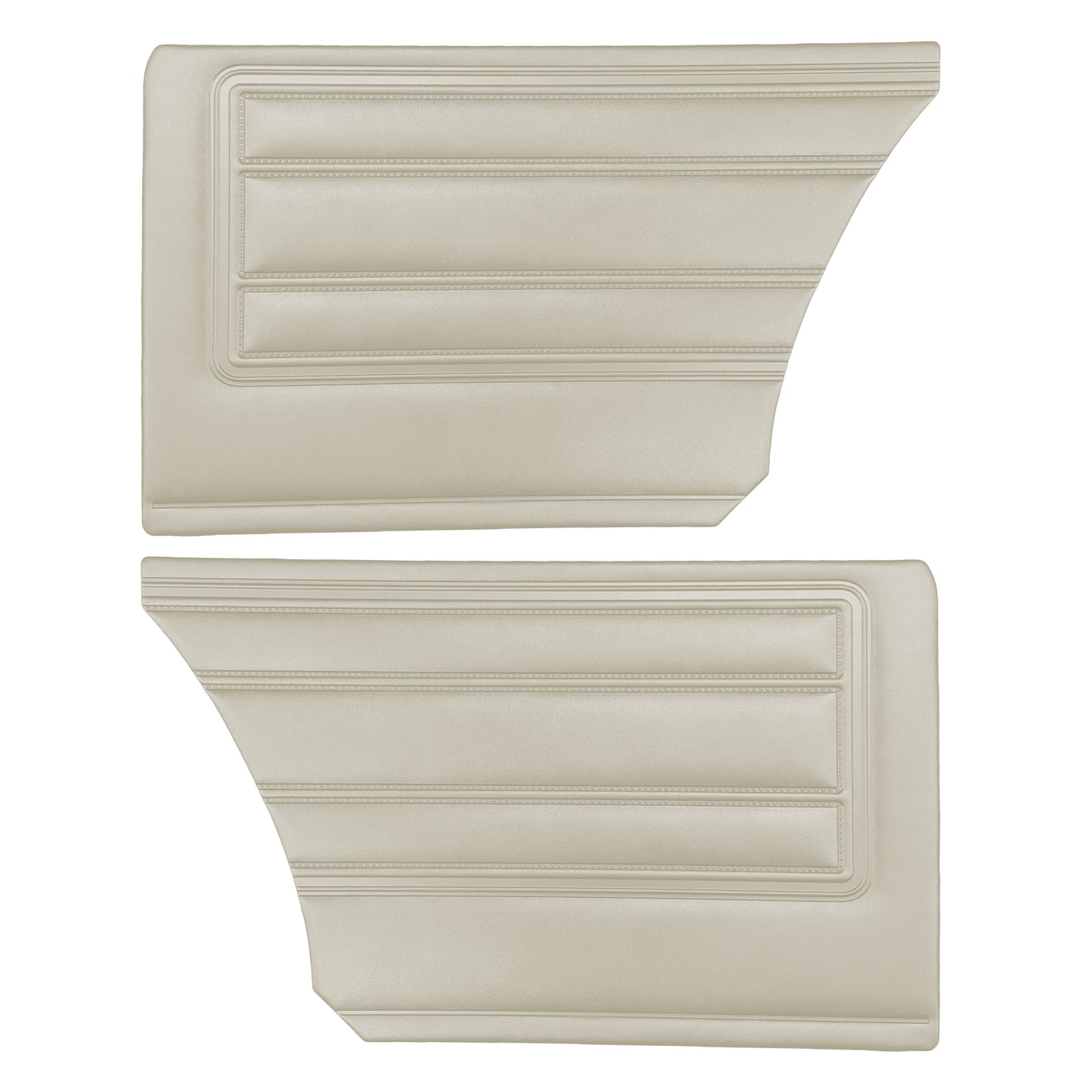 68 BARRACUDA "STANDARD" HARDTOP REAR PANELS - PEARL WHITE
