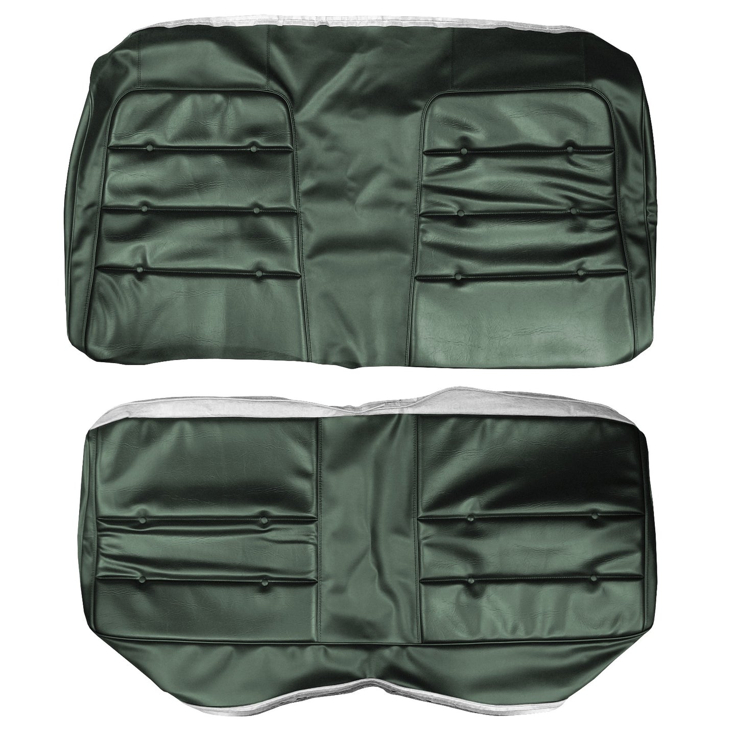 74 CHARGER/SATELLITE/ROADRUNNER HARDTOP REAR UPHOLSTERY - JADE GREEN