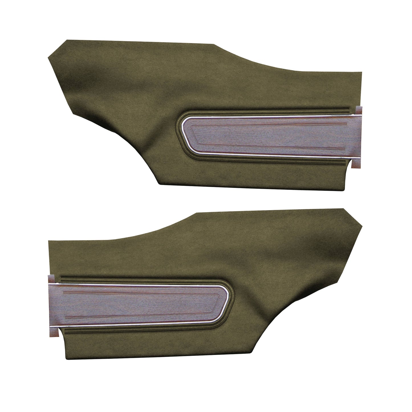 71 CUTLASS SUPREME HARDTOP REAR PANELS (UNASSEMBLED) - JADE GREEN