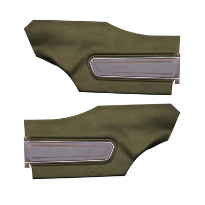 71 CUTLASS SUPREME HARDTOP REAR PANELS (UNASSEMBLED) - JADE GREEN
