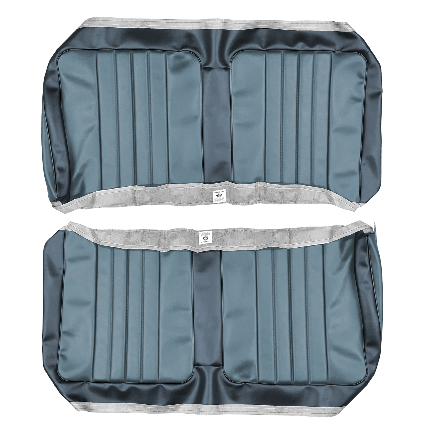 65 SKYLARK/GS COUPE REAR UPHOLSTERY - LIGHT BLUE/DARK BLUE