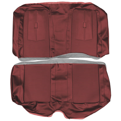 67 DART GT HARDTOP REAR UPHOLSTERY - RED