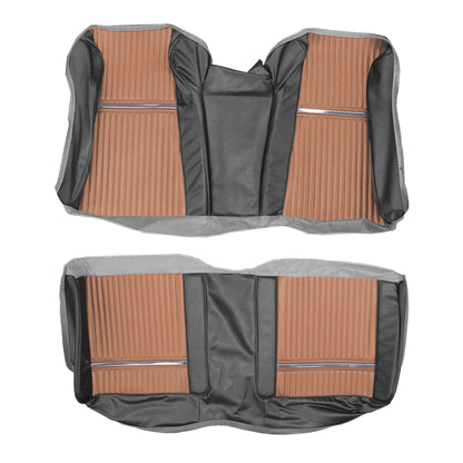 65 SPORT FURY HARDTOP REAR UPHOLSTERY - SRM COPPER/BLACK