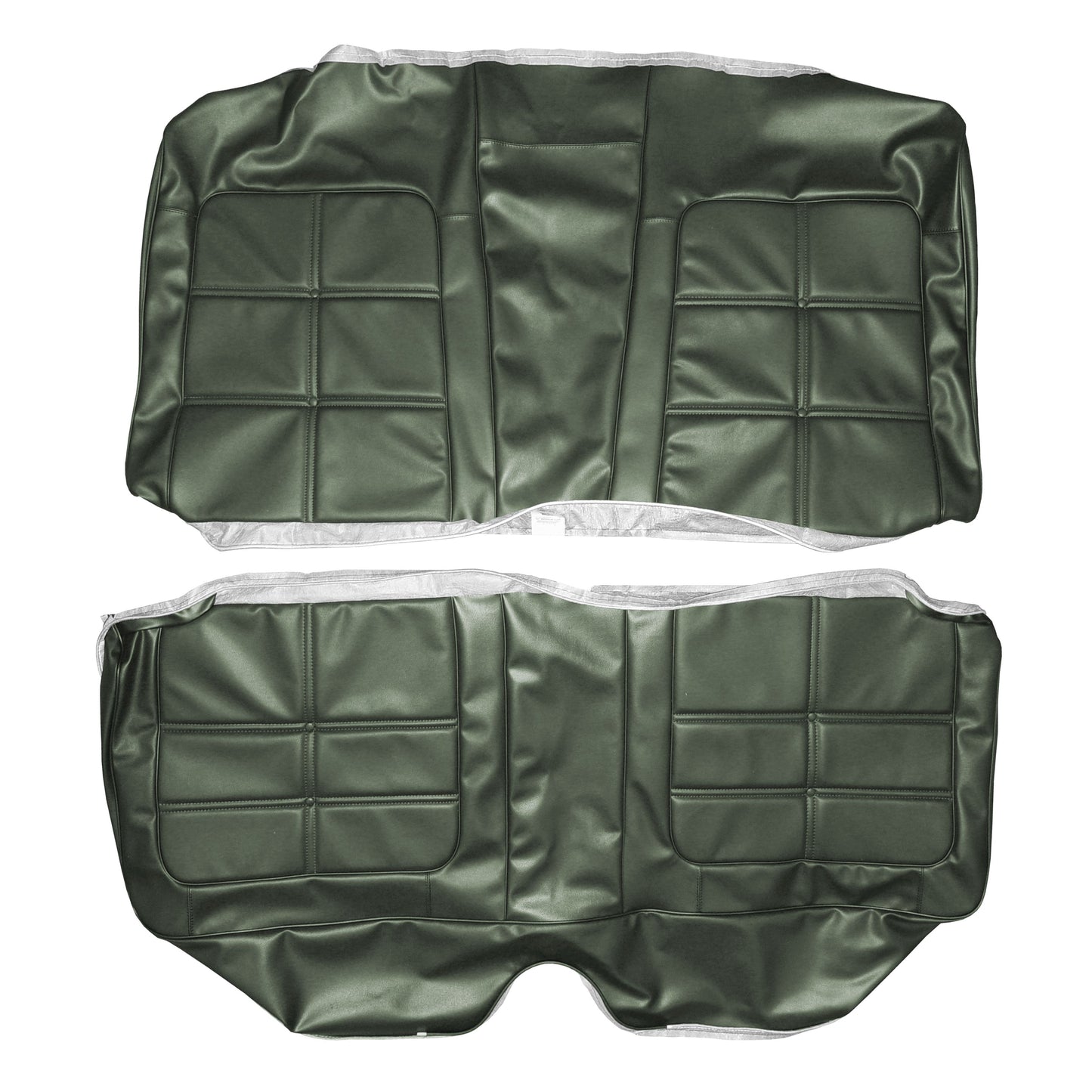69 CHARGER SE HARDTOP REAR UPHOLSTERY - GREEN