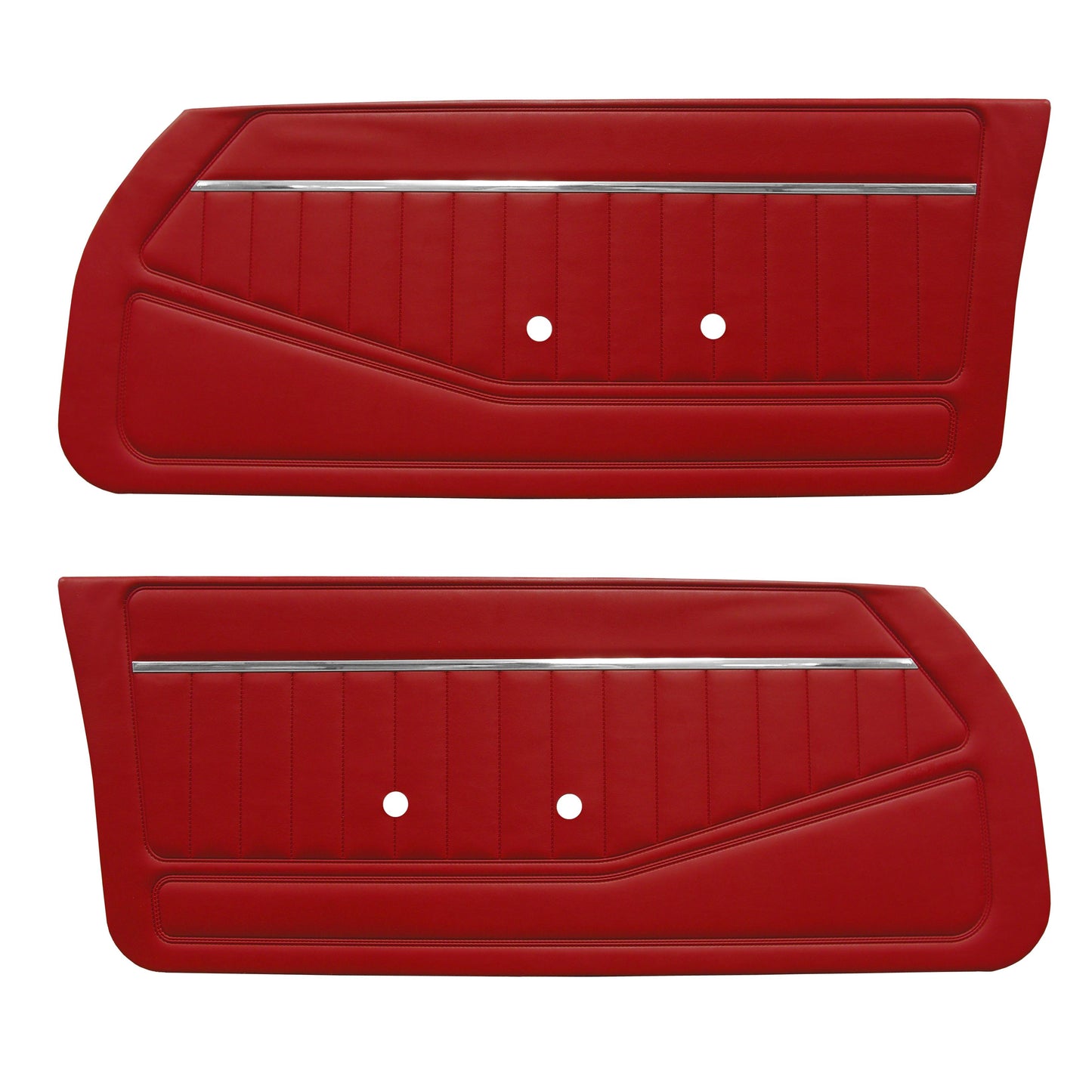 81 CAMARO "STANDARD" DOOR PANELS (UNASSEMBLED) - RED