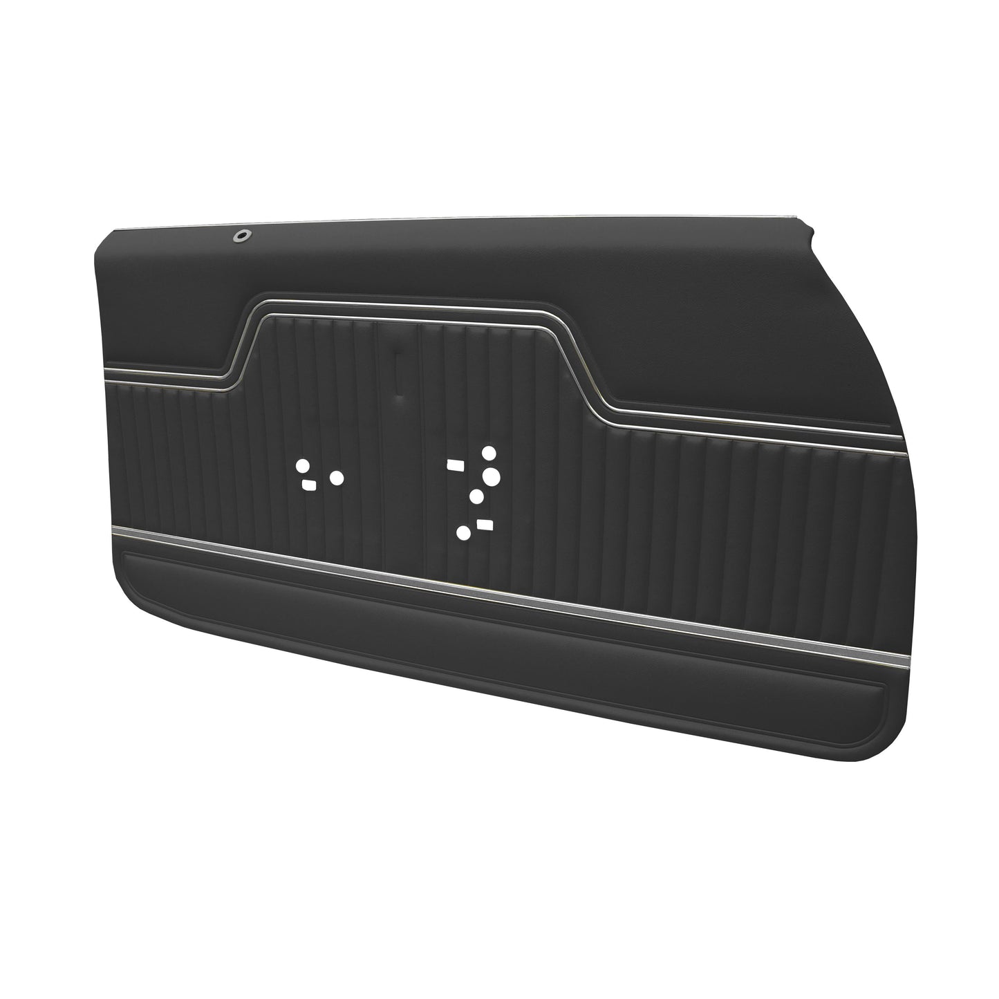 70-72 CHEVELLE/MALIBU FRONT DOOR PANELS (PRE-ASSEMBLED) - BLACK