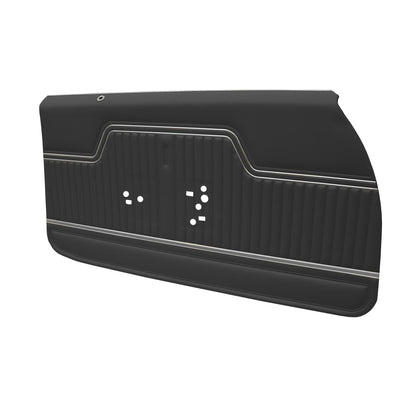 70-72 CHEVELLE/MALIBU FRONT DOOR PANELS (PRE-ASSEMBLED) - BLACK