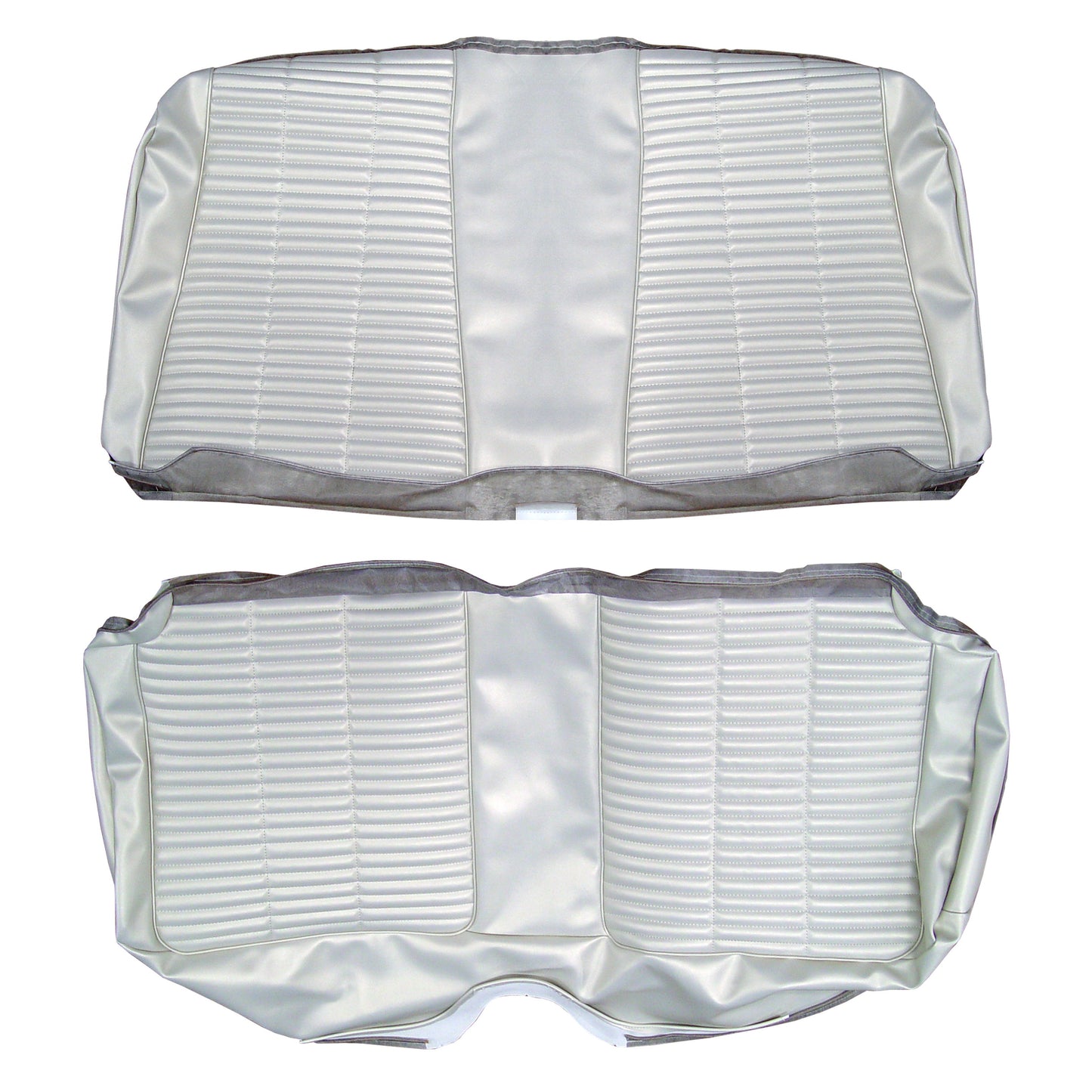66 CORONET 500 HARDTOP REAR UPHOLSTERY - PEARL WHITE