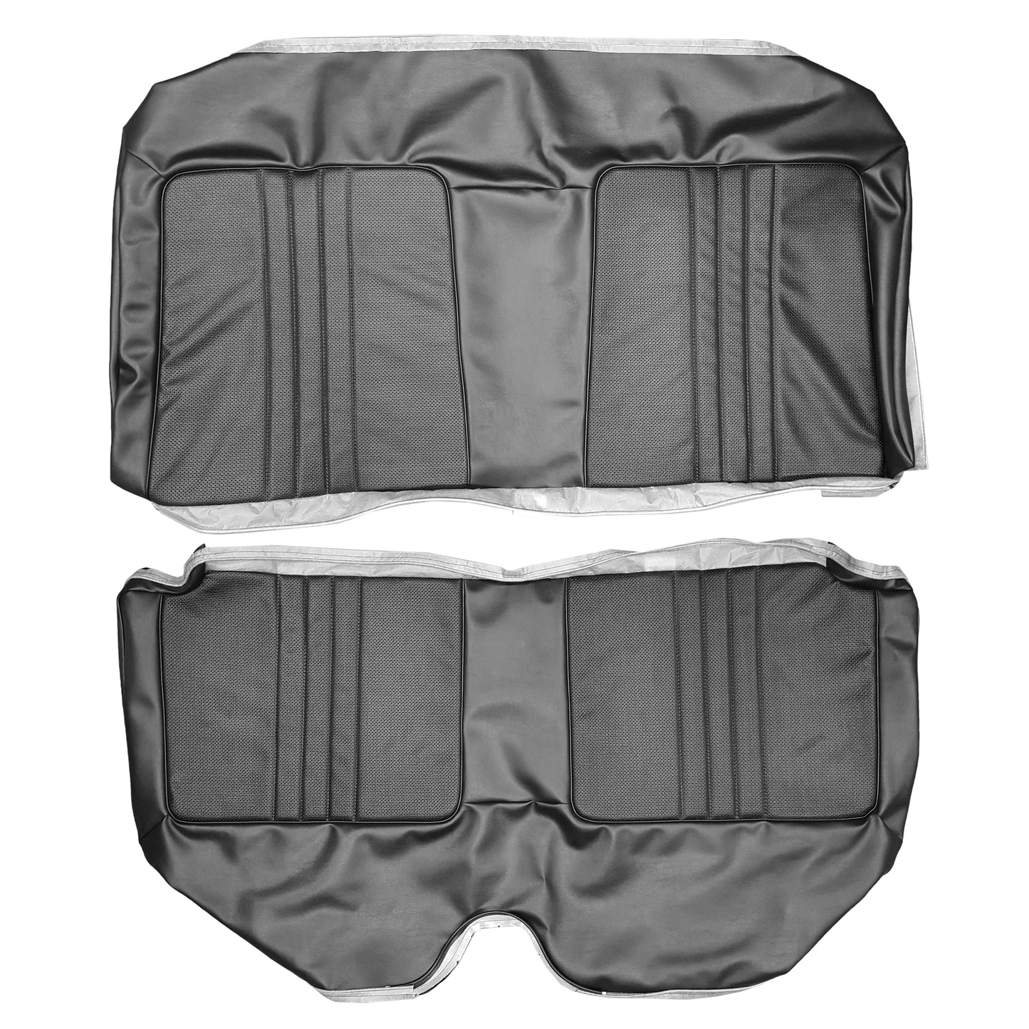 69 BELVEDERE/ROADRUNNER/CORONET HTP/SDN REAR UPHOLSTERY - BLACK