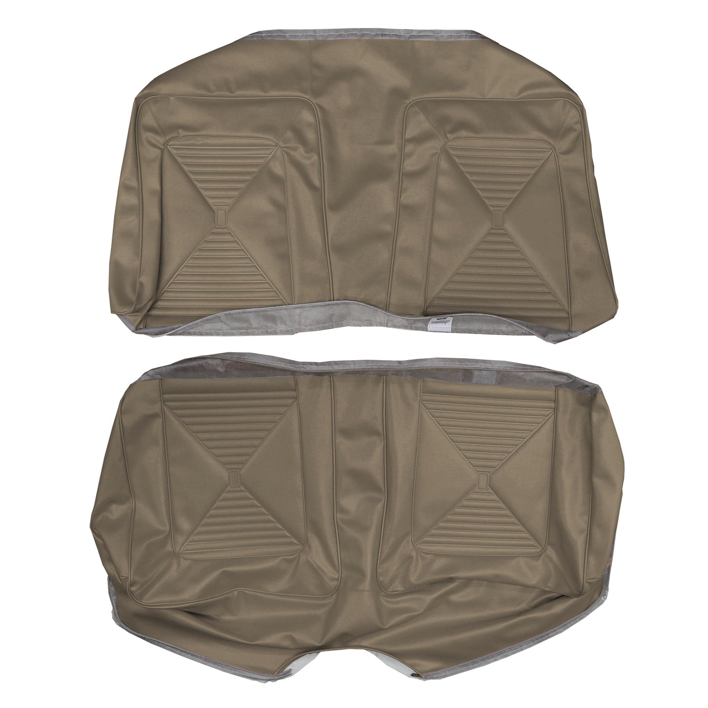 65 DART GT CONVERTIBLE REAR UPHOLSTERY - FAWN TAN