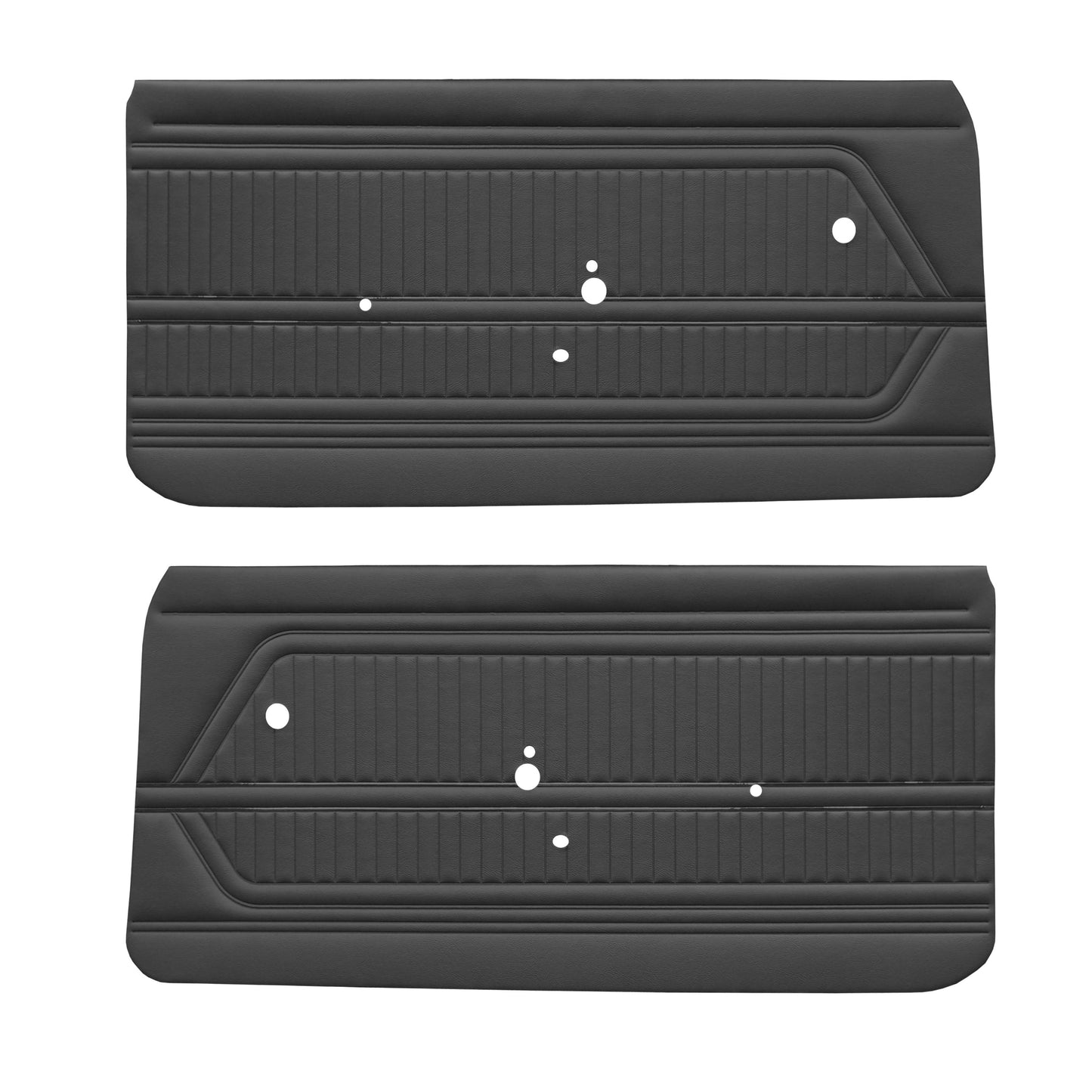 69 FIREBIRD/TRANS AM "STANDARD" FRONT DOOR PANELS (UNASSEMBLED) - BLACK