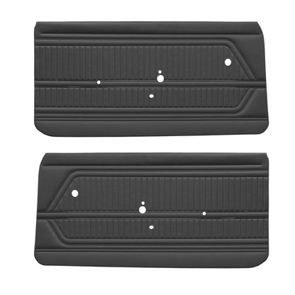 69 FIREBIRD/TRANS AM "STANDARD" FRONT DOOR PANELS (UNASSEMBLED) - BLACK