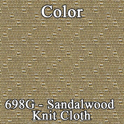 70 MONTE CARLO SPLIT BENCH CLOTH UPHOLSTERY - SRM SANDALWOOD CLOTH/SANDALWOOD