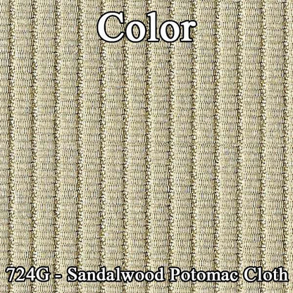72 FIREBIRD/TRANS AM "DELUXE CLOTH" UPPER DOOR PANELS (UNASSEMBLED) - SRM SANDALWOOD POTOMAC CLOTH/SRM SANDALWOOD